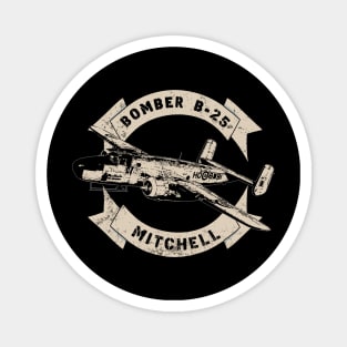 B-25 Mitchell Bomber WW2 Airplane Magnet